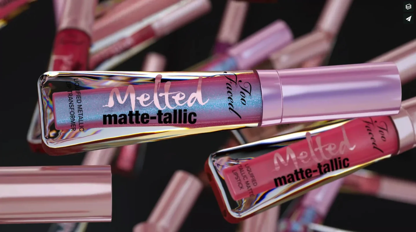 Too Faced — Melted Matte-Tallics